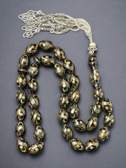 Black coral Prayer Beads يسر بحري